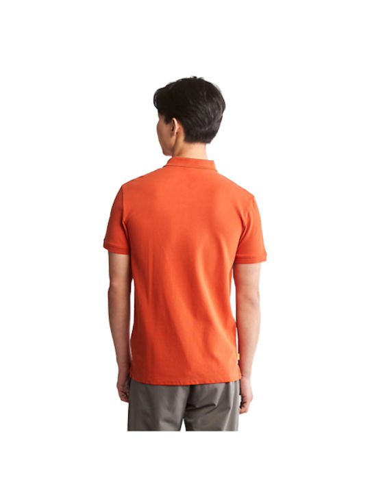 Timberland Ανδρικό T-shirt Polo Πορτοκαλί