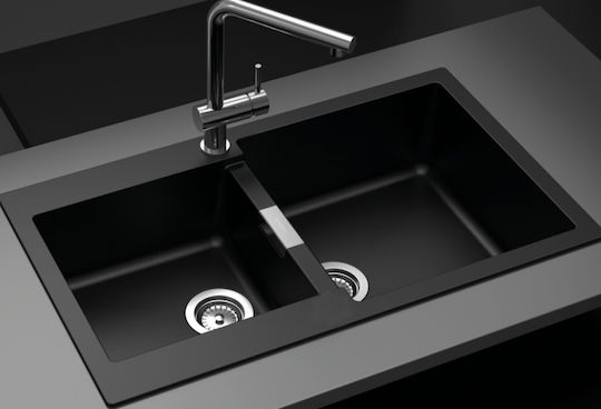 Schock Cristalite Manhattan Ένθετος Δεξιός από Συνθετικό Γρανίτη Μ86xΠ50cm