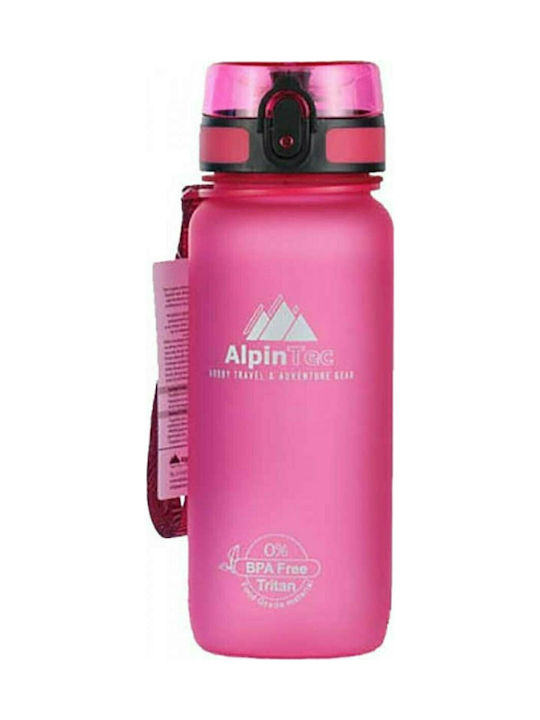 AlpinPro T-750 Αθλητικό Πλαστικό Παγούρι 650ml Ροζ