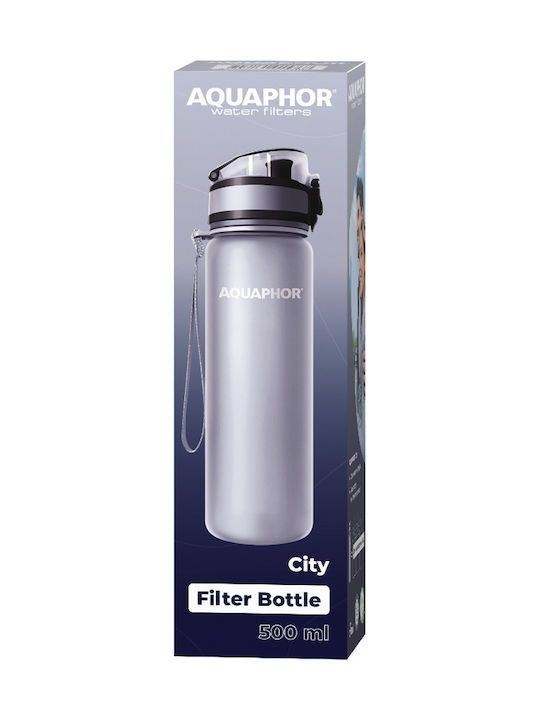 Aquaphor City Filter Bottle with Filter 500ml Gray