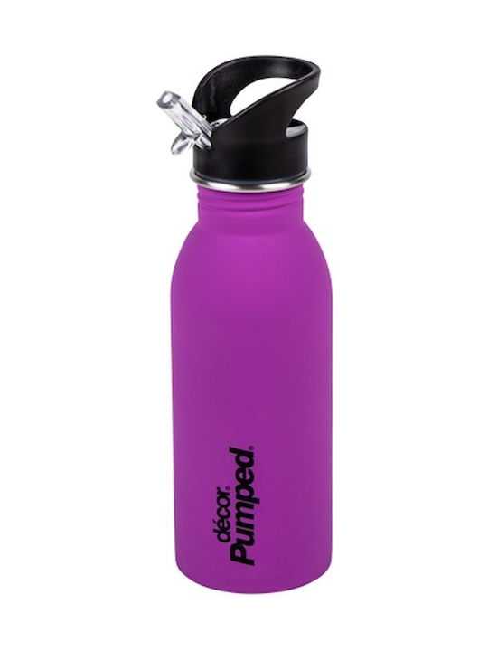 Ecolife Ανοξείδωτο Παγούρι 500ml Μωβ