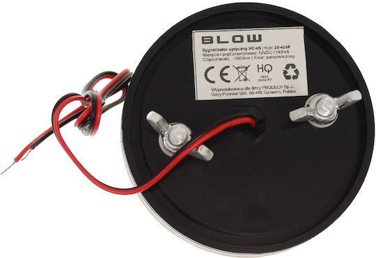 Blow Far Auto LED 12V Impermeabil 7.3cm cu Portocaliu Iluminare