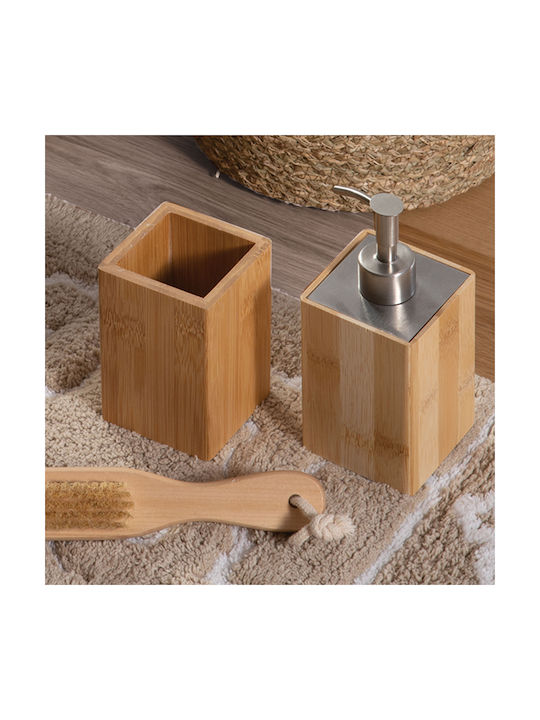 Nef-Nef Homeware Woody Bamboo Cup Holder Countertop Brown