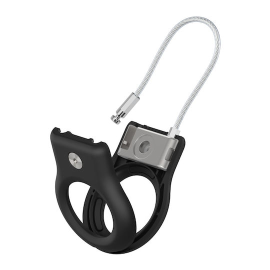 Belkin Wire Cable Θήκη Μπρελόκ Σιλικόνης για AirTag σε Μαύρο χρώμα