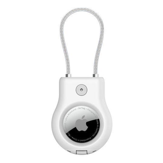 Belkin Wire Cable Θήκη Μπρελόκ Σιλικόνης για AirTag σε Λευκό χρώμα