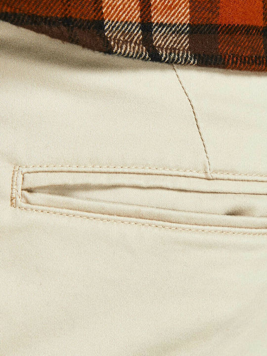 Marco Hose Chino Elastisch in Schlanker Passform Beige