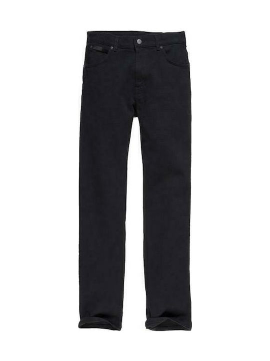 Texas Men's Jeans Pants Elastic with Regular Straight Fit Black
