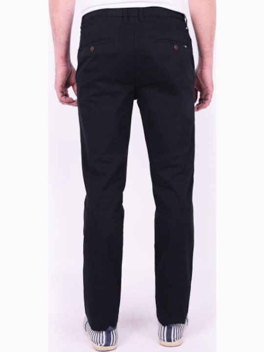 Miami Pantaloni Chino Elastic cu Croială Slim Negru