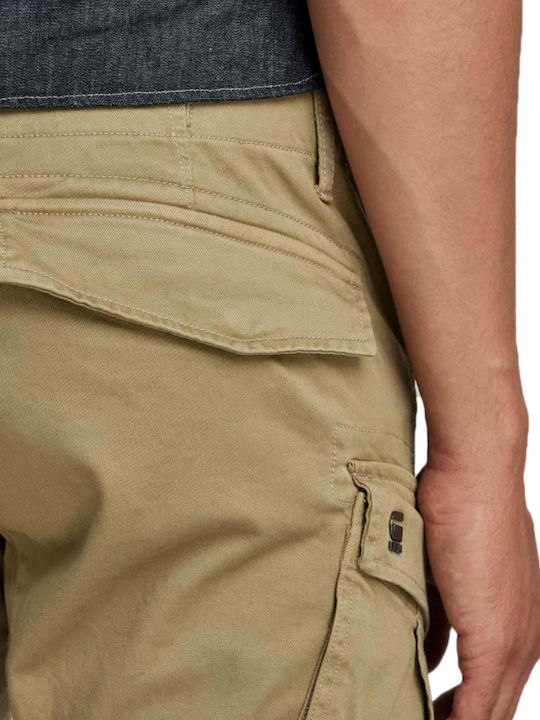 Rovic Zip 3d Παντελόνι Cargo Ελαστικό σε Κανονική Εφαρμογή Χακί