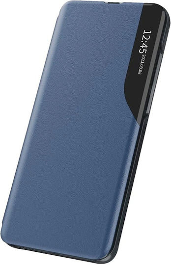 Hurtel Eco Leather View Book Piele artificială Albastru (Galaxy A22 4G - Galaxy A22 4G)