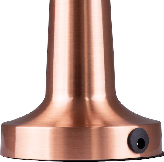 GloboStar Molly Metal Table Lamp LED with Copper Shade and Base