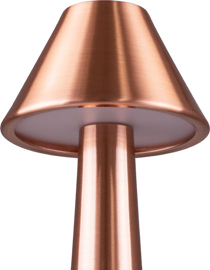 GloboStar Molly Metal Table Lamp LED with Copper Shade and Base