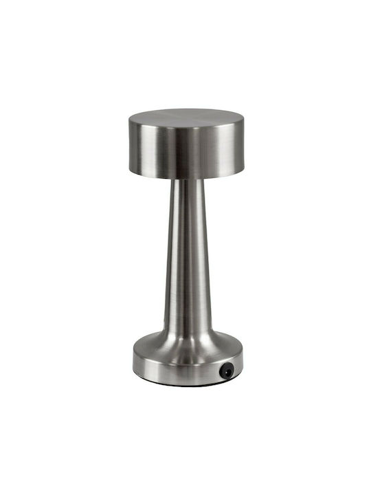 GloboStar Bella Metal Table Lamp LED with Silver Shade and Base