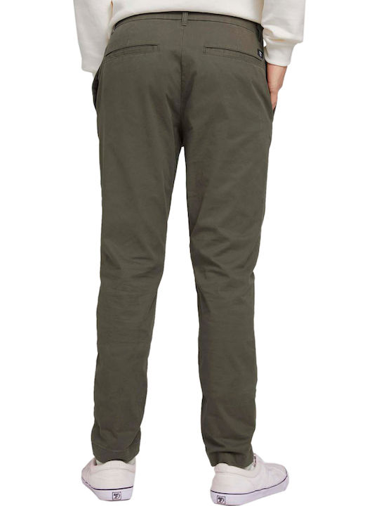 Trousers Chino in Slim Fit Green