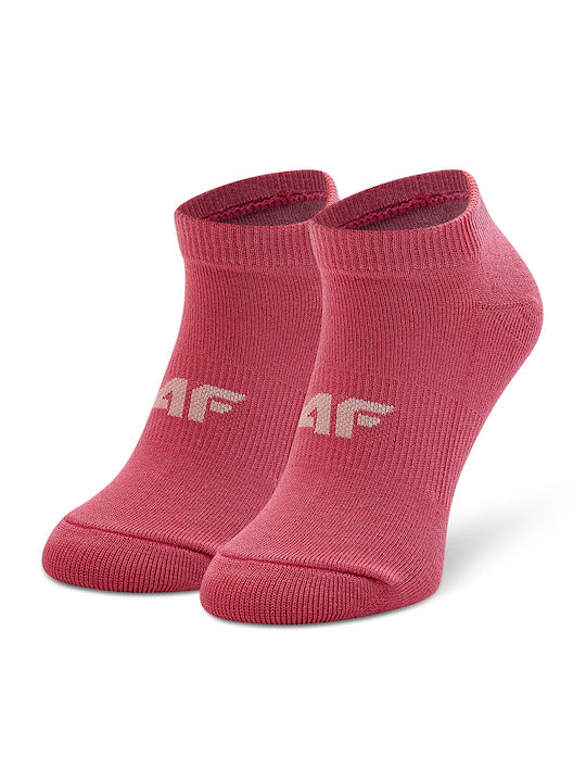 4F Girls 3 Pack Ankle Socks Pink