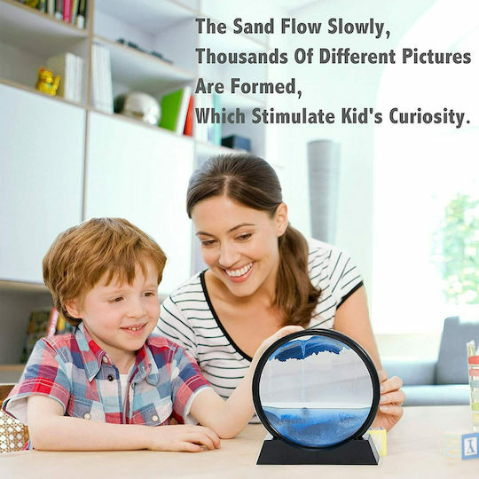 Διακοσμητικό Χώρου 7in Moving Sanscape Sand Art από Πλαστικό Μαύρο 20x17cm
