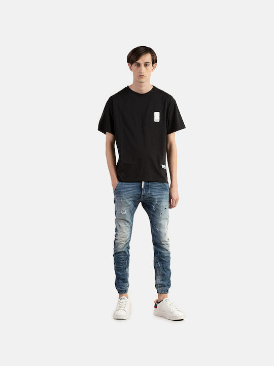 Ibiza B3551 Herren Jeanshose Elastisch mit Loose Passform Blau