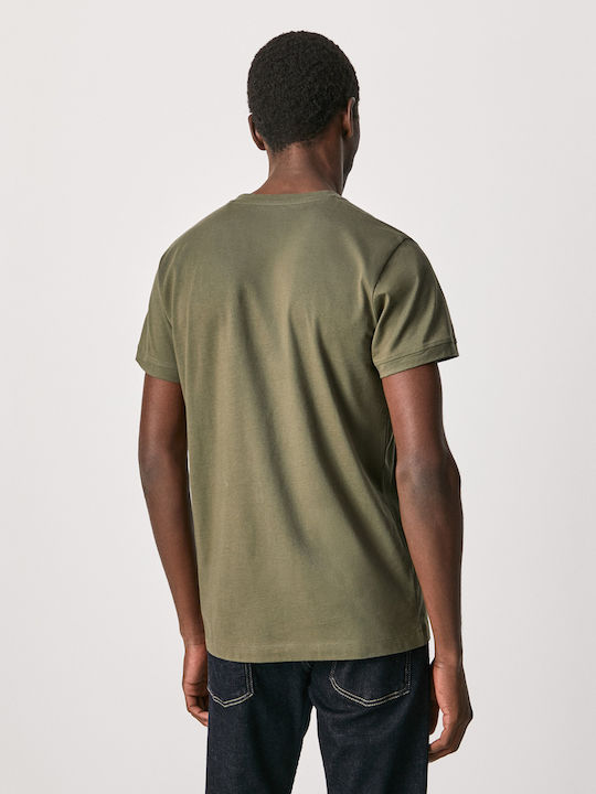 Pepe Jeans T-shirt Bărbătesc cu Mânecă Scurtă Verde