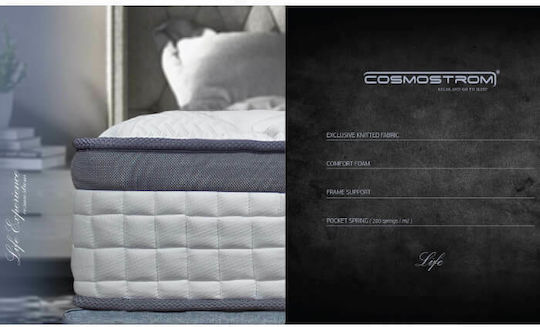 Cosmostrom Life Μονό Ανατομικό Στρώμα 90x190x24cm με Ανεξάρτητα Ελατήρια & Ανώστρωμα