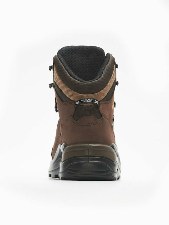 Lowa Renegade GTX Mid Men's Waterproof Hiking Boots With Gore-Tex Membrane Brown