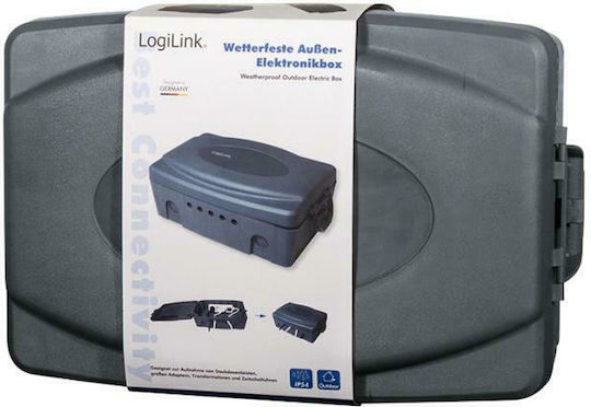 LogiLink Surface Mounted Electrical Box IP54 in Gray Color