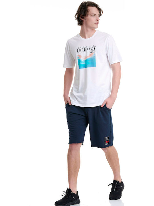 BodyTalk Αθλητική Ανδρική Βερμούδα Navy Μπλε