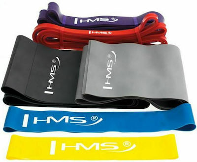 HMS Exercise Gym Kit Benzi de rezistență pentru exerciții seturi 6buc Colorate Ν/Αm