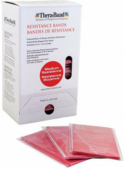 Thera-Band Widerstandsbänder Elastisches Band Mäßig Rot 1.5m 1.524m