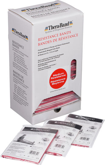 Thera-Band Widerstandsbänder Elastisches Band Mäßig Rot 1.5m 1.524m