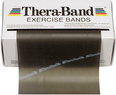 Thera-Band Bandă de rezistență pentru exerciții Foarte tare Negru 5.5m