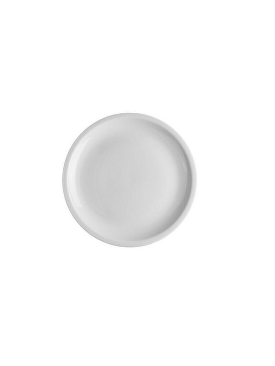 GTSA Plate Shallow made of Porcelain White with Diameter 24cm 6pcs