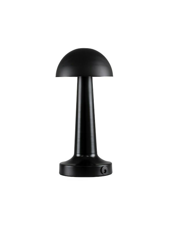 GloboStar Coco Metal Table Lamp LED with Black Shade and Base