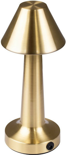 GloboStar Molly Metal Table Lamp LED with Gold Shade and Base