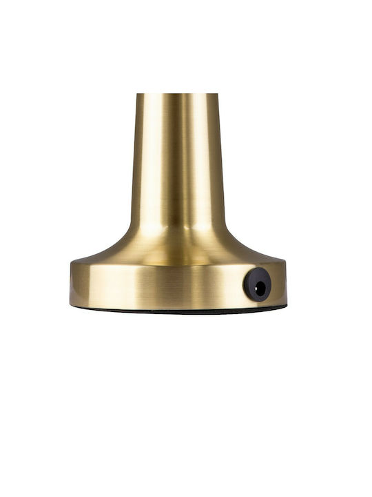GloboStar Molly Metal Table Lamp LED with Gold Shade and Base