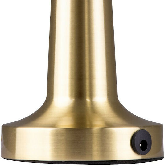 GloboStar Molly Metal Table Lamp LED with Gold Shade and Base
