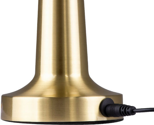 GloboStar Molly Metal Table Lamp LED with Gold Shade and Base