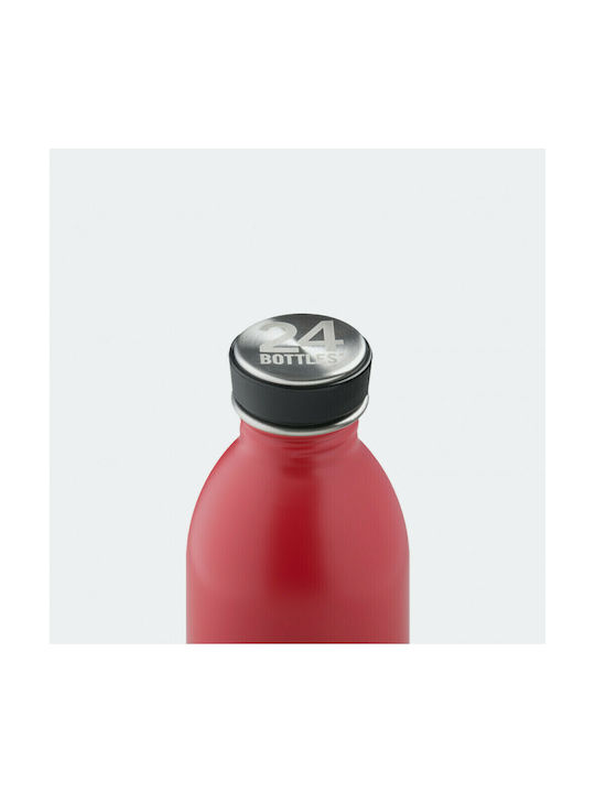 24Bottles Urban Ανοξείδωτο Παγούρι 500ml Κόκκινο