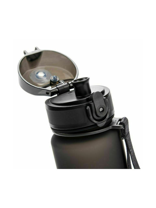 Meteor Wasserflasche Kunststoff 650ml Schwarz