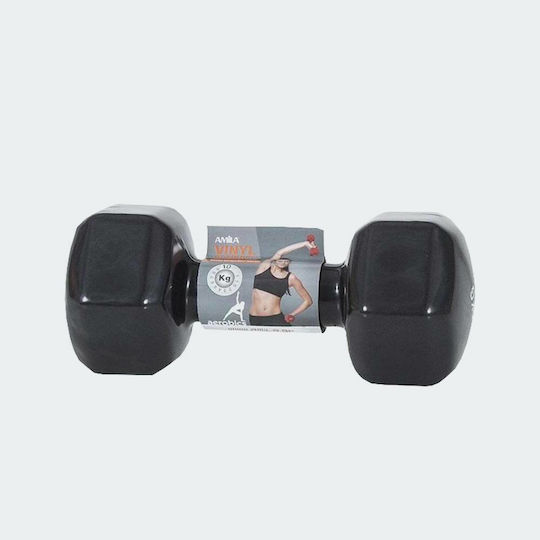AMILA Dumbbell Hexagon Vinyl 1 x 10kg