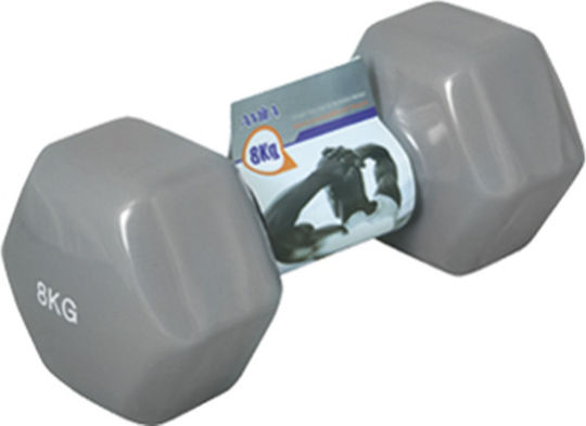 AMILA Dumbbell Hexagon Vinyl 1 x 8.0kg