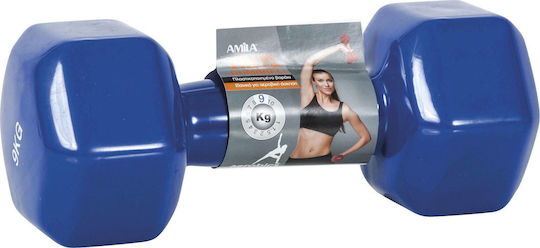 AMILA Дъмбел Шестоъгълник Винилов 1 x 9.0кг