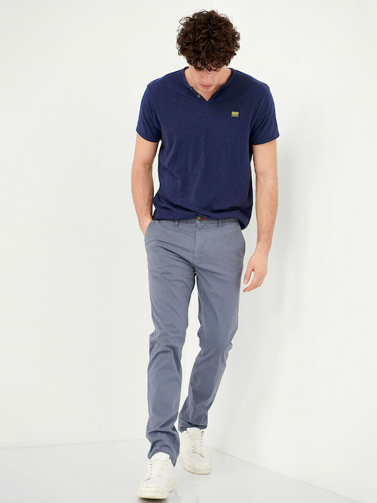 Hose Chino Elastisch China Blue