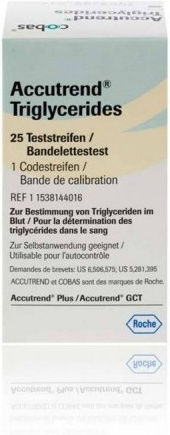 Roche Accutrend Triglycerides Medical Consumables 25pcs