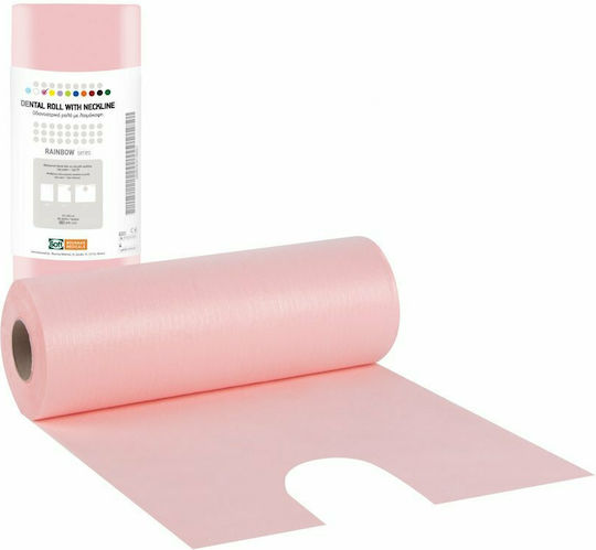 Soft Care Οδοντιατρική Πετσέτα σε Ρολό Ροζ 1ply + 1ply χωρίς Dispenser 80τμχ Rainbow