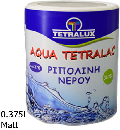 Tetralux Ριπολίνη Οικολογική Νερού Tetralac Aqua 0.375lt Λευκό Ματ