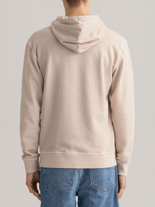 Gant Herren Sweatshirt mit Kapuze Beige