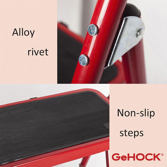 GeHock GeHock Stehleitern Eisen 2 Stufen 44cm