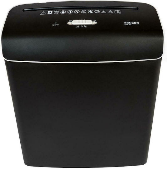 Sencor Strip Cut 6-Sheet Paper Shredder