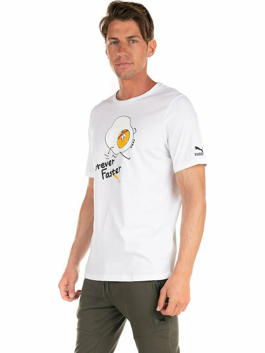 Puma Club Men's Short Sleeve T-shirt White