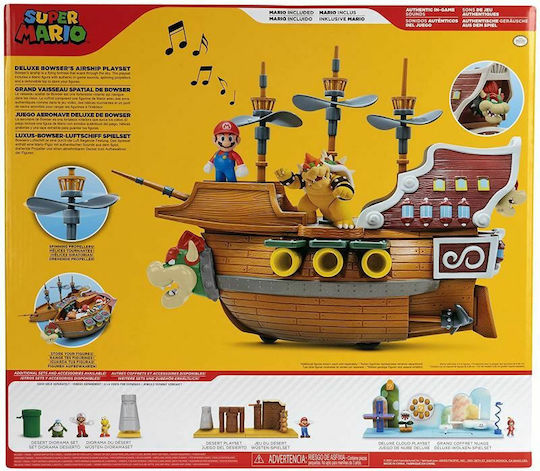 Jakks Pacific Super Mario Bowser Aircraft For Age 3+